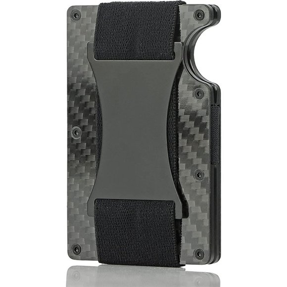 Other - ✨✨BRAND NEW Mens Slim Wallet Minimalist RFID Blocking Money Clip Carbon …